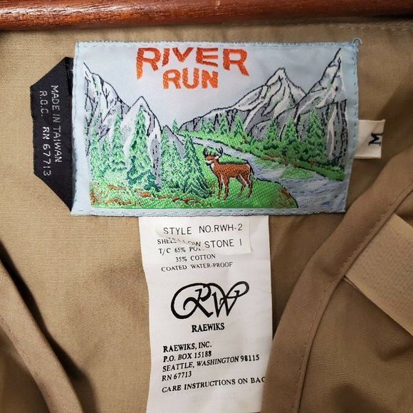 Vintage 90’s River Run Yellowstone Hunting Fishing Field Vest Size M Water Proof - Picture 3 of 3